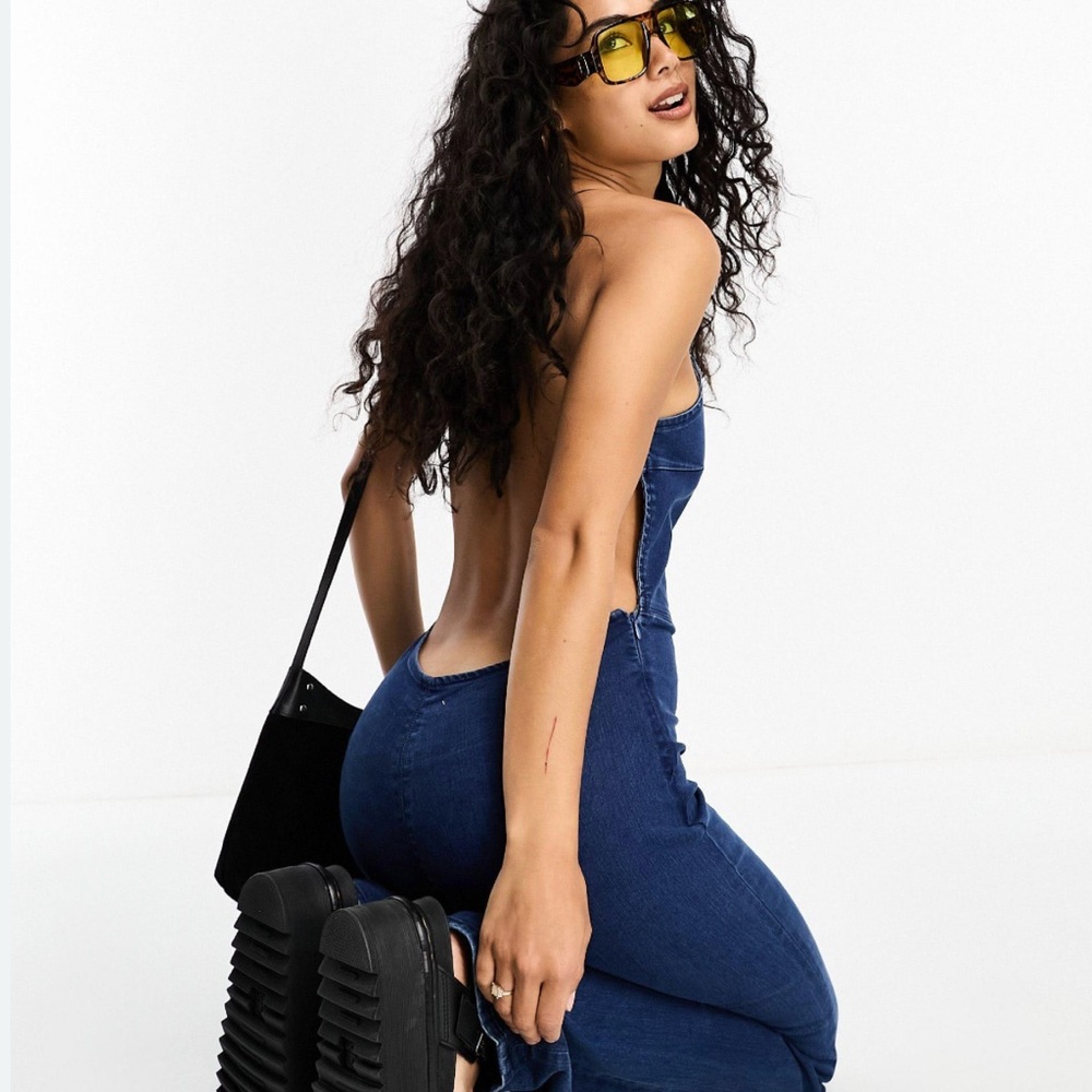 Stylish Blue Women's Jean jumpsuit